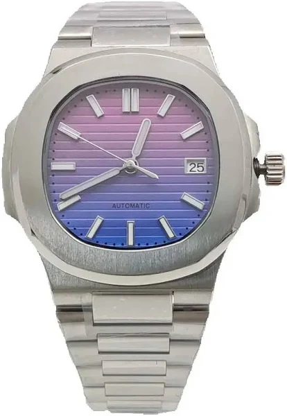 40MM męski sportowy automatyczny zegarek mechaniczny japonia NH35 mechanizm szafirowe szkło