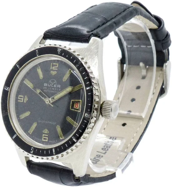 Buler Automatyczny zegarek nurkowy 6 Atm z kalendarzem