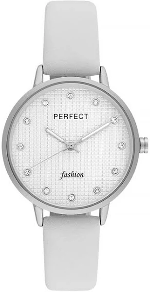 Piękny Zegarek Damski Biały Pasek Fluorescencyjne Wskazówki Cyrkonie