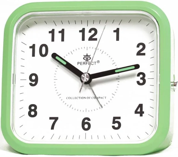 Zegar budzik Perfect biały 10,4cm Bateria Aa 1szt