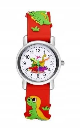 Zegarek Dziecięcy Analogowy Chłopięcy Z Dinozaurem 1004