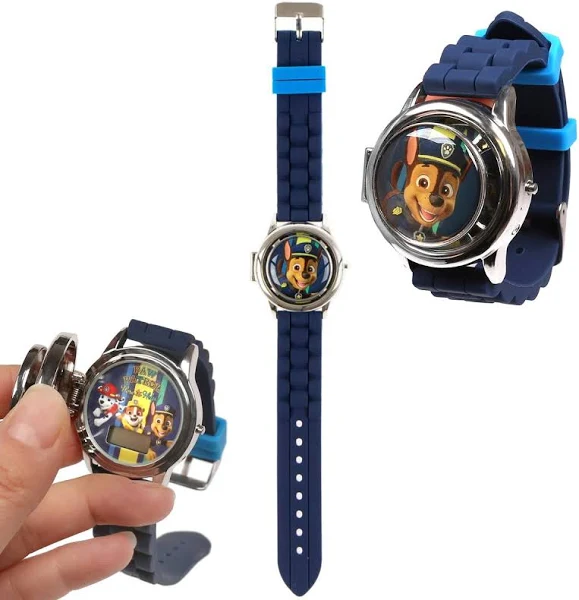 Nickelodeon Psi Patrol Grantowy Zegarek Cyfrowy Ze Spinerem W Metalowej Obudowie