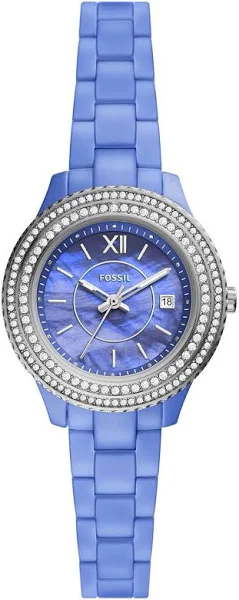 Zegarek Fossil CE1120 / STELLA MINI Blue Ceramic Bracelet 30mm / damski