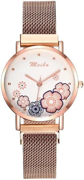 Zegarek blogerek BIG DIAL HEART Złoty