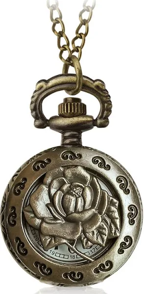 Zegarek retro na łańcuszku wisior