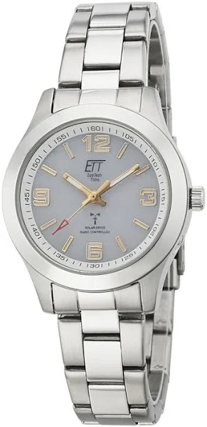 ETT ECO TECH TIME Damenuhr Funk/Solar Gobi 2 Stahl/Grau ELS-11497-41M