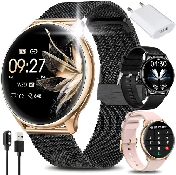 Smartwatch Zegarek Damski ROZMOWY Kroki Ciśnienie Menu PL
