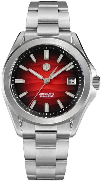 San Martin luksusowy sportowy styl Dune tekstura Dial automatyczny zegarek mechaniczny dla mężczyzn