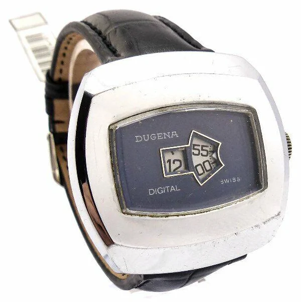 Dugena Męski zegarek na rękę naciąg Ręczny z wyświetlaczem cyfrowym
