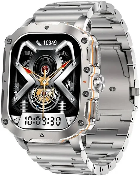 Amoled Inteligentny zegarek AK72 Przycisk obrotowy BT Połączenie Odtwarzacz muzyczny AI Voice