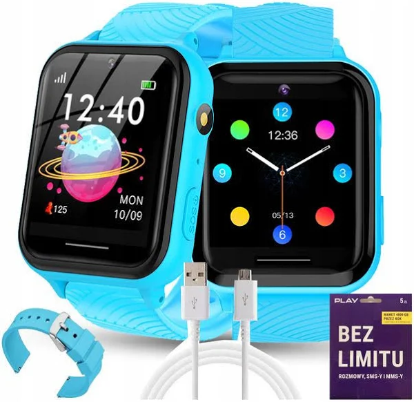Smartwatch Zegarek Telefon Dla Dzieci Rozmowy Muzyka Sim Z Grami Latarka