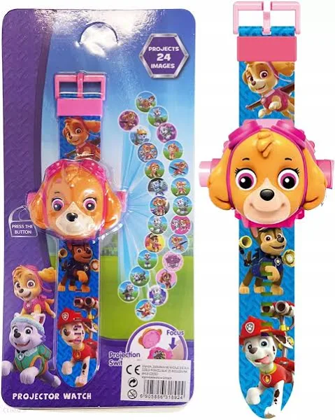 Psi Patrol Zegarek 3D Z Projekotorem Skye Rzutnik