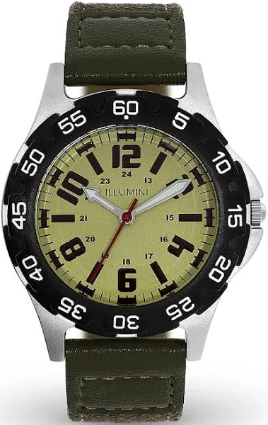 Zegarek dla chłopca zielony Illumini I001.23.LGRESGRE