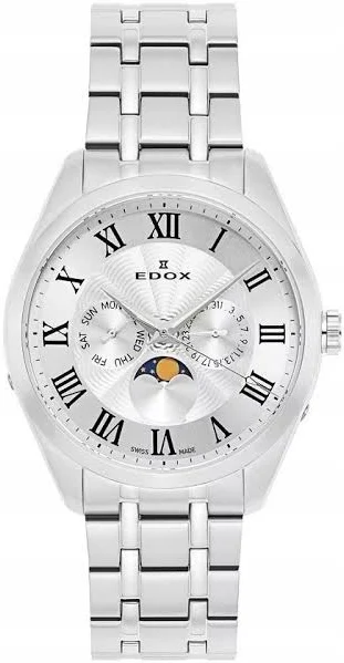 Zegarek EDOX Les Vauberts Moonphase 40008-3M-ARN