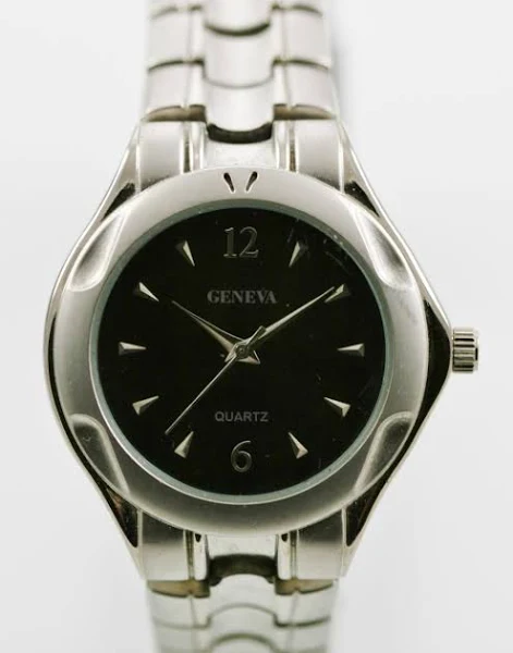 Geneva Męski Zegarek Stal Nierdzewna Srebrny Wodoodporny