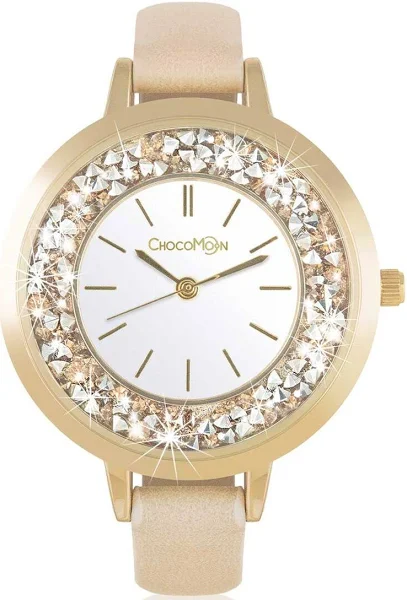 Chocomoon Damski Zegarek Damski Z Kamieniami Ozdobnymi