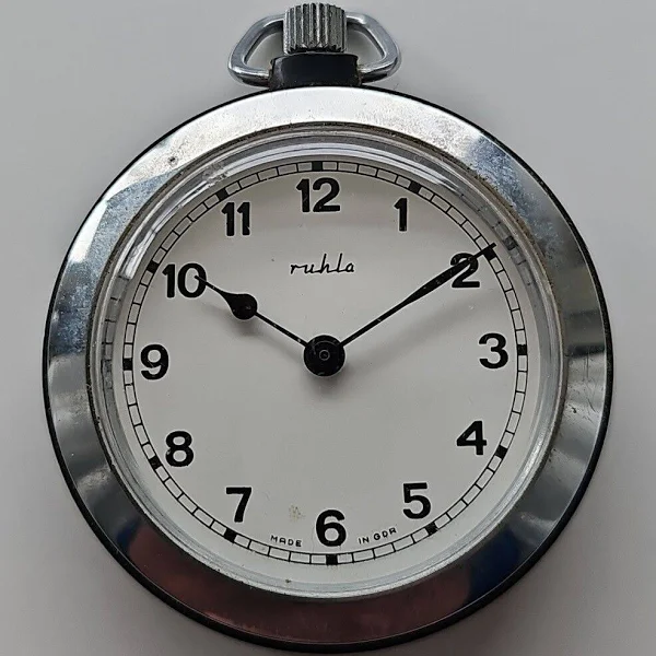Ruhla Zegarek Kieszonkowy Ok. 1960 Pocket Watch