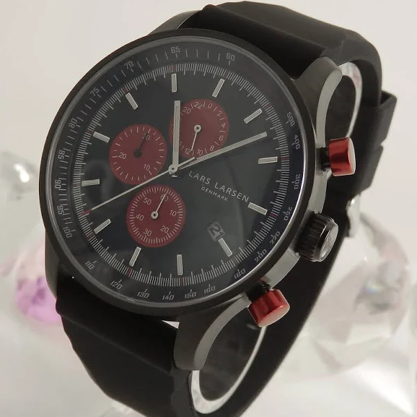 Lars Larsen Zegarek Męski Chronograf Stal Nierdzewna Pasek