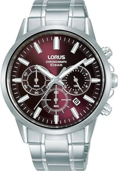 Zegarek Lorus Chronograf Męski RT377KX9 Stalowy Wodoszczelny