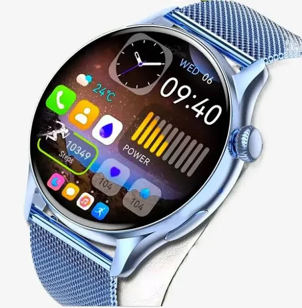 KAVSUMI inteligentny zegarek kobiety mężczyźni połączenie Bluetooth zawsze wyświetlacz czas tętno