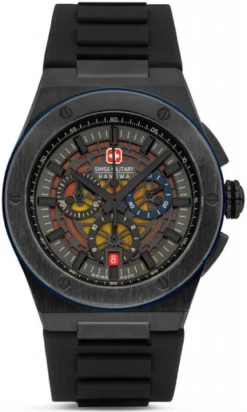 Zegarek Męski SWISS MILITARY SMWGO0000941 Czarny Sportowy Wojskowe