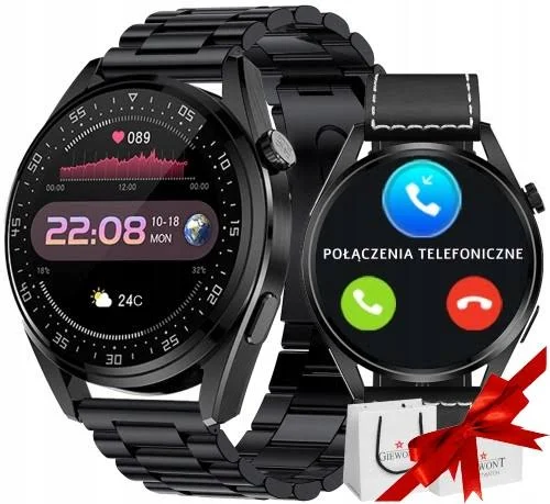 Smartwatch Zegarek Męski Rozmowy Menu 2 Paski