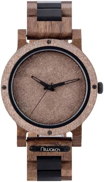 Niwatch Zegarek drewniany kolekcja stone brown