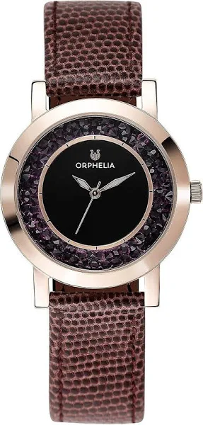 Orphelia Kobiet Analogowy Zegarek Brązowy Skórzany Or11703