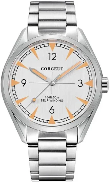 CORGEUT 41mm NH35 przygoda wysoki luksusowy zegarek męski automatyczny mechaniczny płaski szafirowe