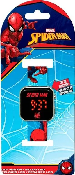 Euroswan Zegarek LED z kalendarzem Spiderman SPD4987 Kids