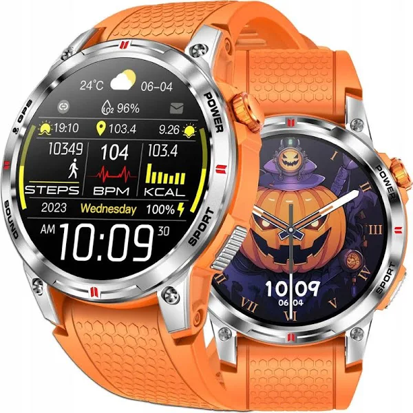Smartwatch Z Gps Menu Pl Amoled 400mAh Rozmowy Ciśnienie Puls Sport