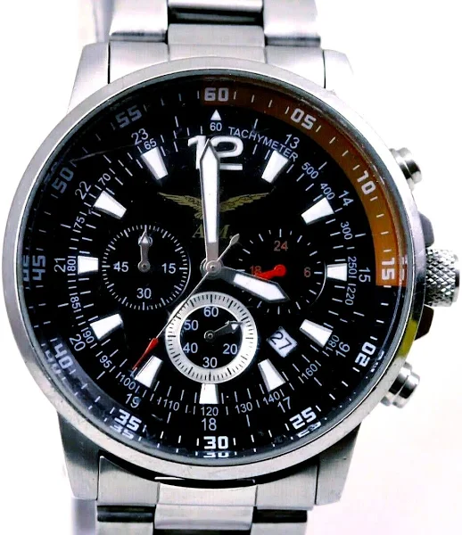 Areonautica Militare Chronograf Tachymetr Odporny Na Wtr Kwarc Stal