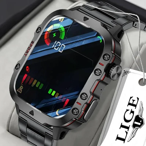 wytrzymały wojskowy inteligentny zegarek zegarki lP68 wodoodporny