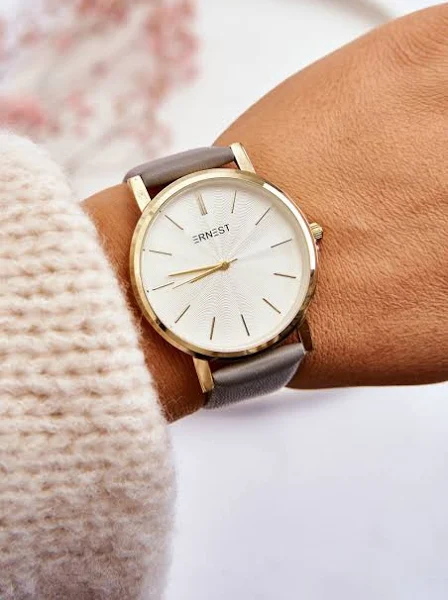 Damski Zegarek Ze Złotą Kopertą Ernest Vega