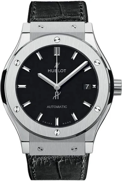 Hublot Classic Fusion Automatic Black Dial Titanium 542Nx1171rx - Zegarki na Ceneo.pl