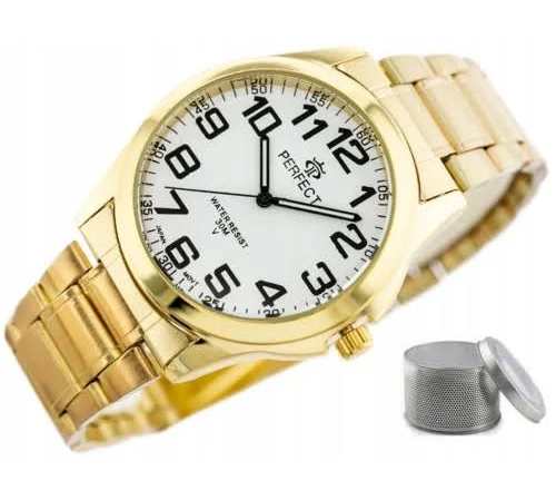 Zegarek Męski Perfect Wilson stalowy +box Grawer