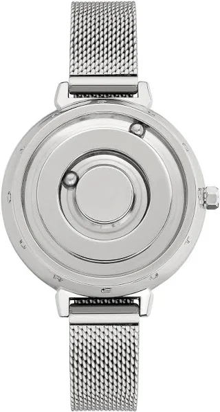 EUTOUR Damski zegarek na rękę, magnetyczne zegarki fantazyjne minimalistyczne zegarki unisex szwajcarski zegarek kwarcowy z silikonem/skórą/paskiem