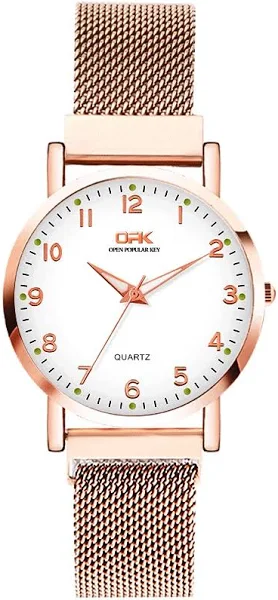 8115 Pasek magnetyczny z automatycznym paskiem adsorpcyjnym Zegarek kwarcowy Zegarek damski