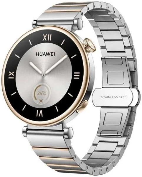 Smartwatch zegarek Bestphone BF2 srebrny z opaską milanese srebrną