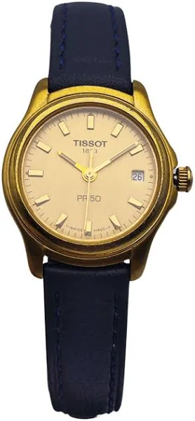 Damski pozłacany używany zegarek Tissot PR50 j126/226k