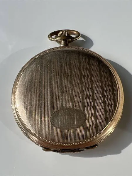 M.M. Antyczny Zegarek kieszonkowy Savonette Podwójna pokrywa Złoty