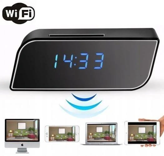 Mini Kamera Zegar Budzik Wifi 1080P Jakość Sony