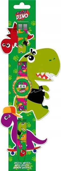 Zegarek cyfrowy Ke02 Eco Crazy Dino Kl11304 Kids Euroswan