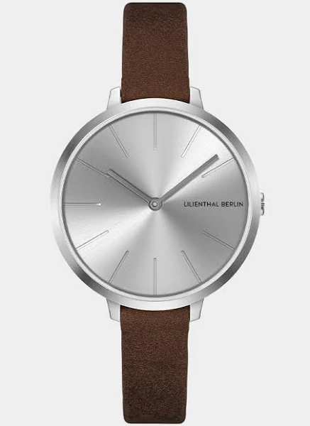 Zegarek Damski Srebro Koperta ze stali chirurgicznej Szkło mineralne utwardzone szafirem