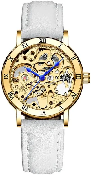 Nowy 2024 luksusowy szkielet Damski Zegarek mechaniczny Damski wodoodporny automatyczny Zegarek na