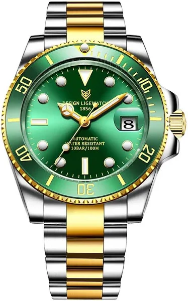 LIGE zegarki mechaniczne damskie najwyższej marki luksusowa moda Casual ze stali nierdzewnej zegarki