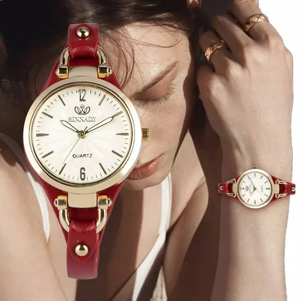 Zegarek Produkt Damski Na Pasku Skórzanym Modny