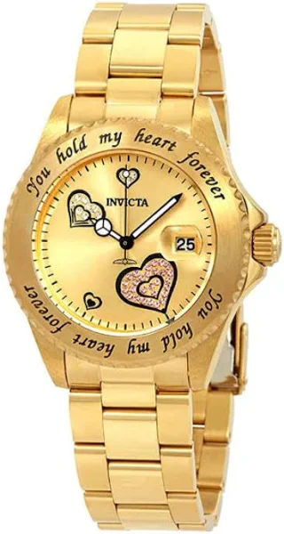 Invicta Angel Zegarek damski 14732 Szampański/Stal w odcieniu złota