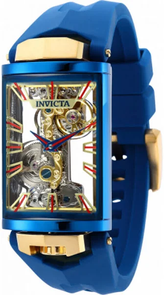 Invicta Watches, Akcesoria, Mężczyzna, Żółty, ONE Size, Zegarek Mechaniczny Vintage - Złota Tarcza, Yellow