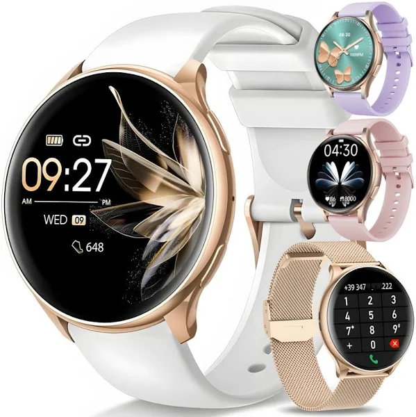Smartwatch Zegarek Damski Polskie Menu Rozmowy Powiadomienia Sport 4 Paski